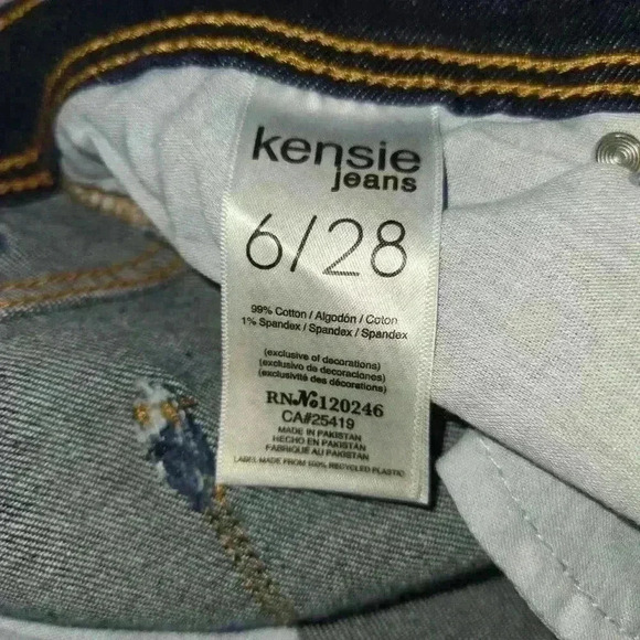 Kensie The Nala High Rise Boot Cut Indigo Wash Jeans Size 6 - Picture 8 of 12